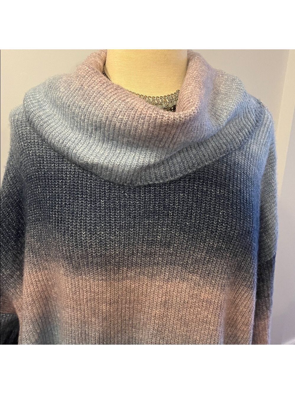 GEORGE Cowl Neck Rainbow Sweater Size 3X NWT - Picture 3 of 10
